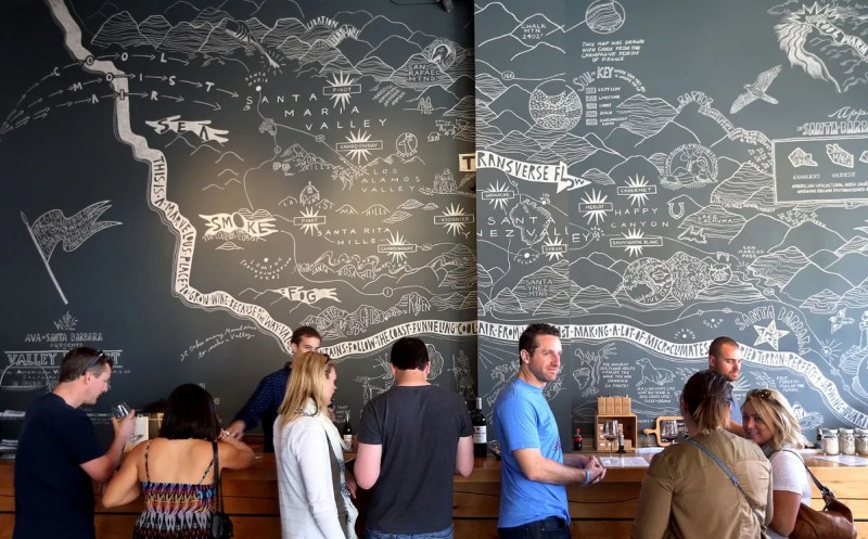 AVA Santa Barbara winery in Funk Zone