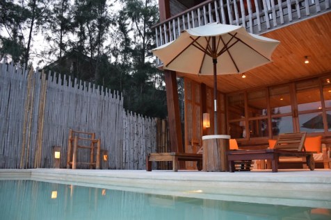 Six Senses Con Dao - Ocean View Duplex Pool Villa by sunset