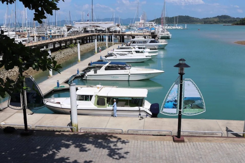Private Six Senses boat at Phuket Ao Po Grand Marina