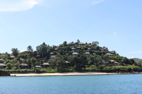 Resort's view from arrival boat