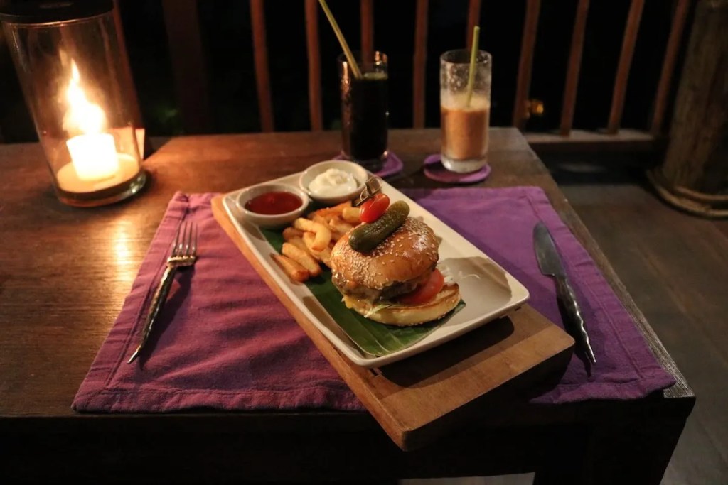 New Zealand beef burger at The Den