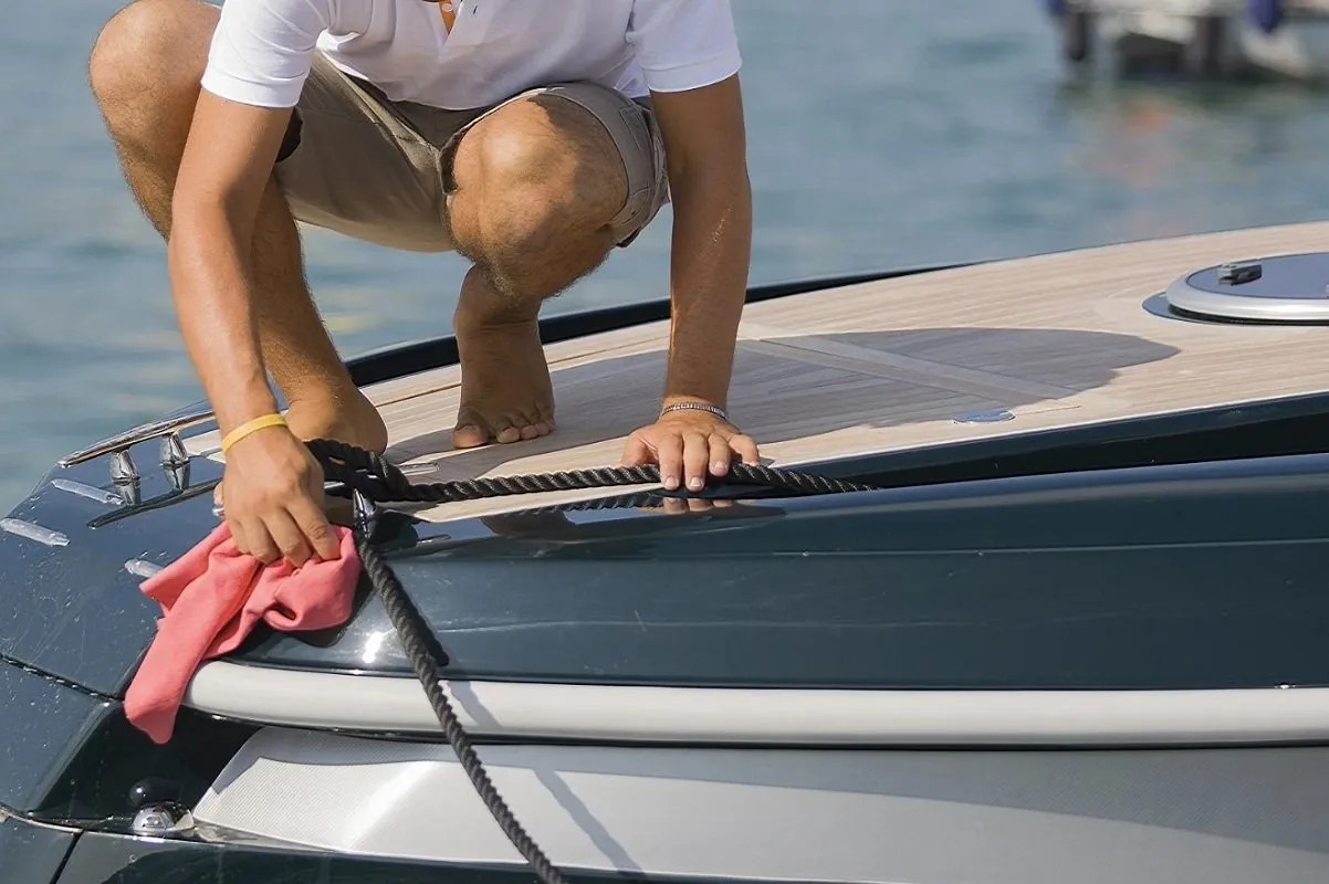 Luxury boat maintenance