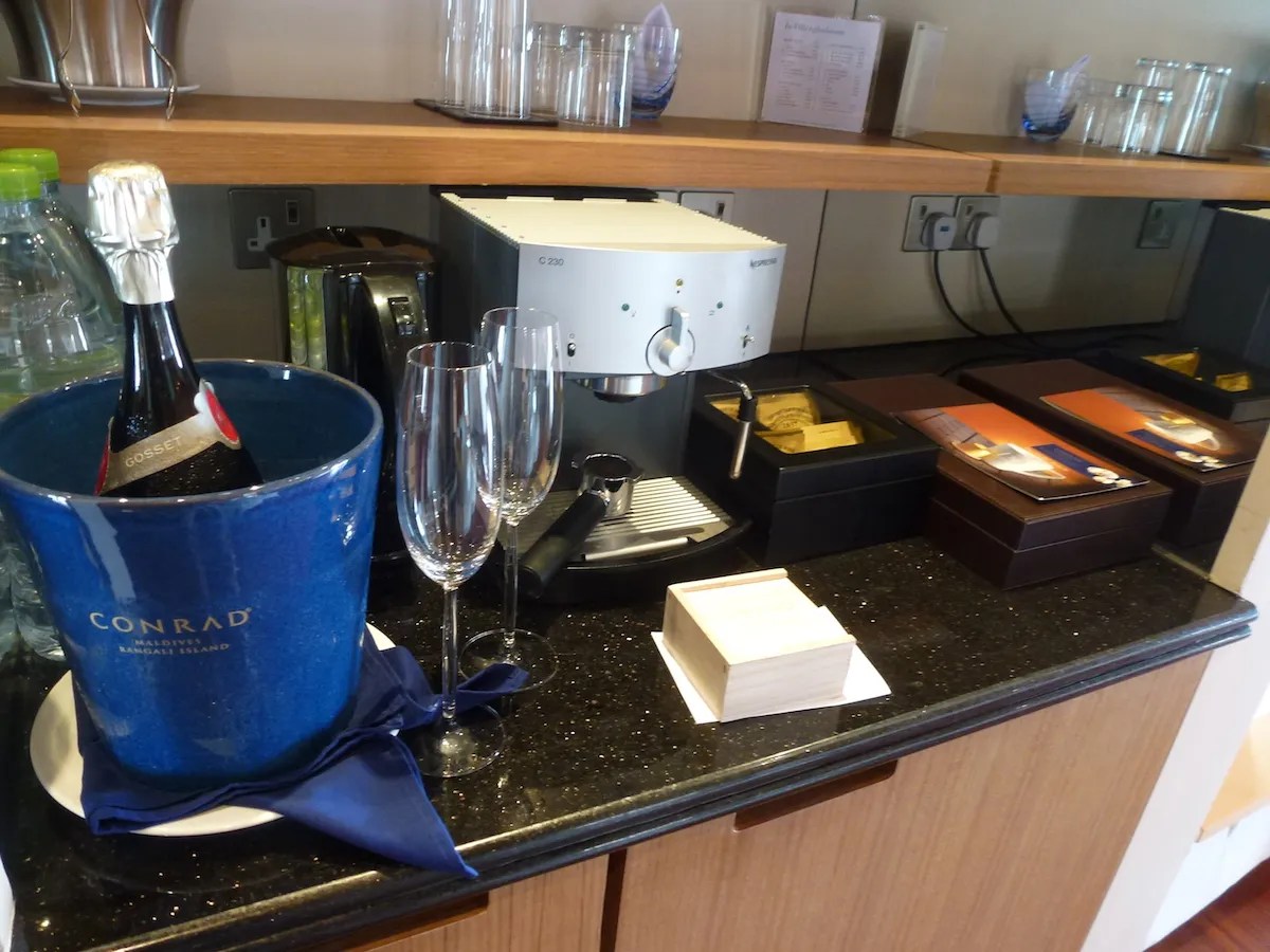 Conrad Rangali Maldives - Welcome amenities