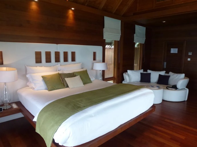 Conrad Rangali Maldives - King Water Villa Bedroom