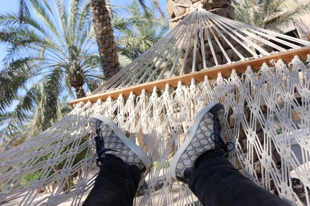 Chilling in hammock
