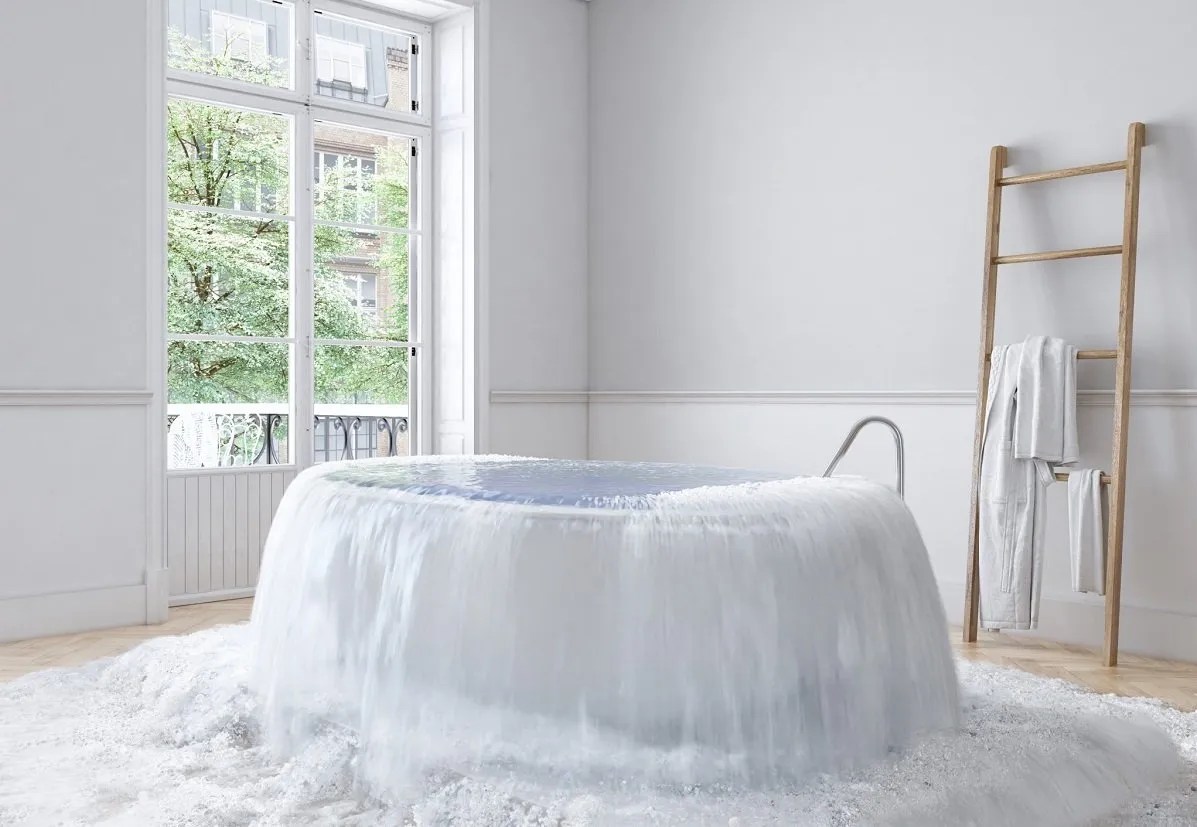 water damage bathroom